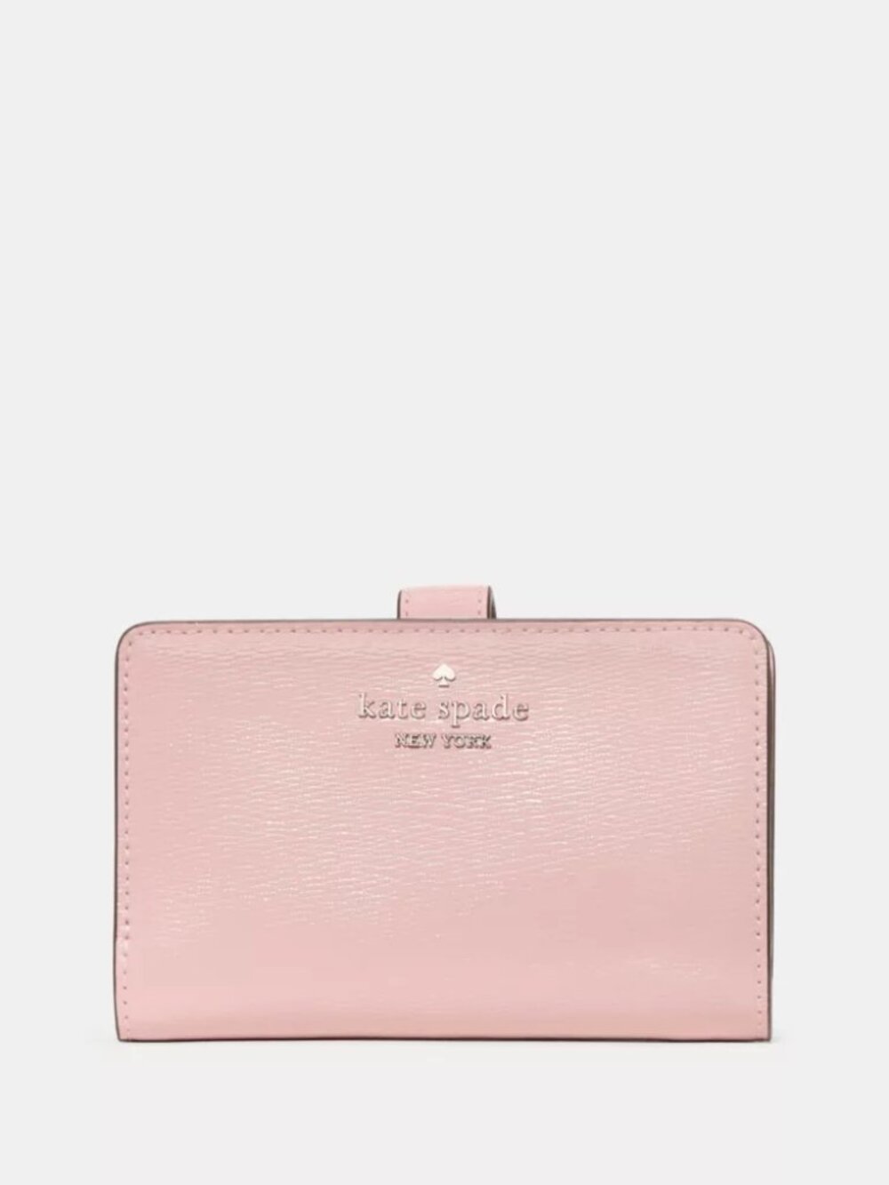 Kate Spade Pink Leather Madison Ladies Medium Compact Everyday Bifold Wallet